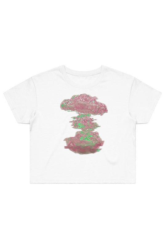Pink Mushroom Cloud Crop Tee