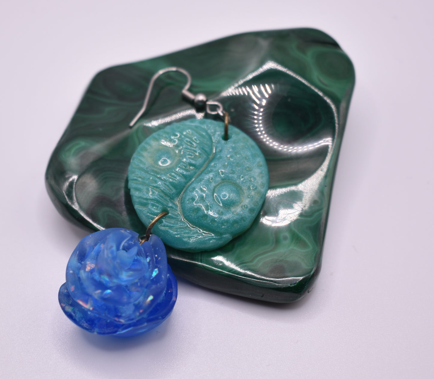 Rose Yin-Yang Single Earring