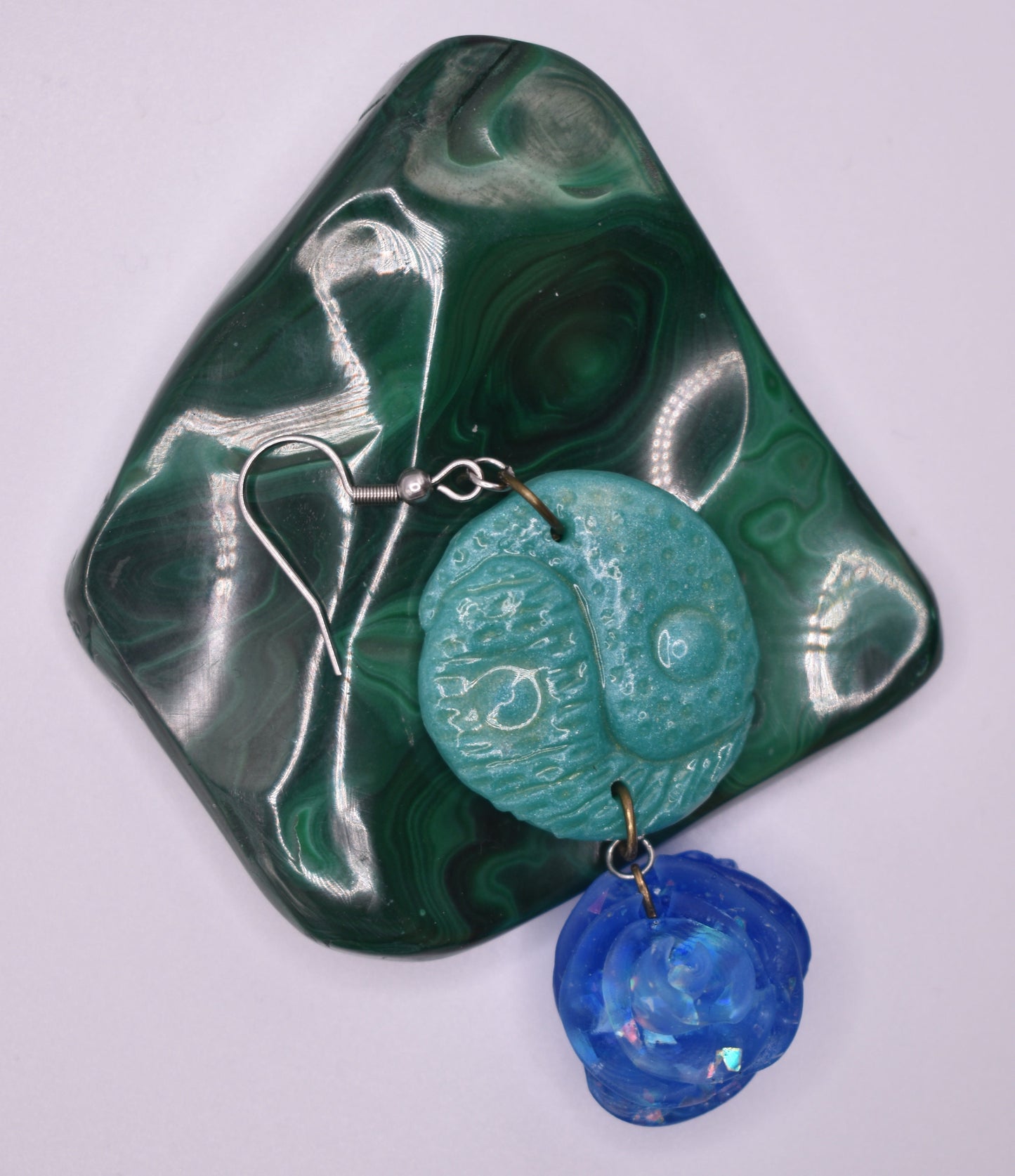 Rose Yin-Yang Single Earring