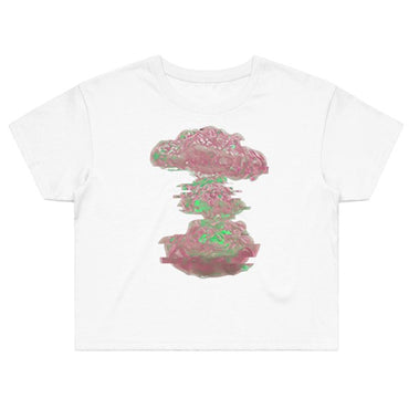 Pink Mushroom Cloud Crop Tee